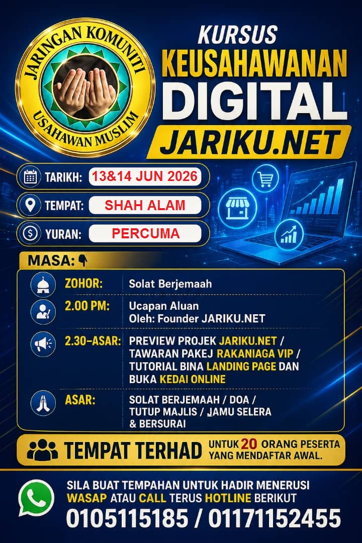 KURSUS KEUSAHAWANAN DIGITAL JARIKU.NET