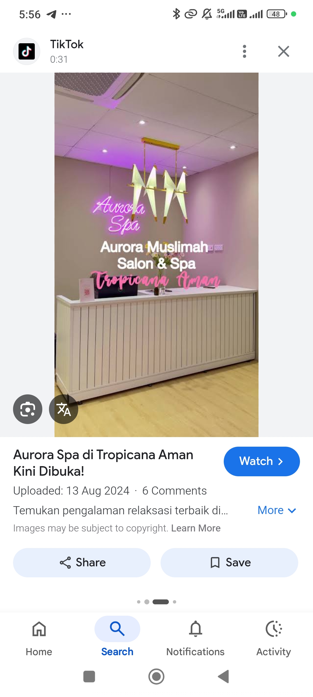 Logo Aurora Muslimah Salon & Spa