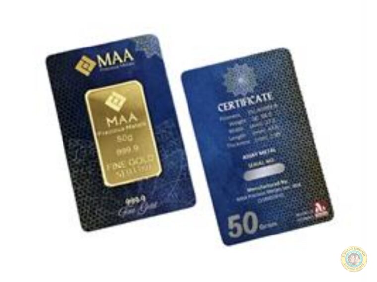 SOLID GOLD BAR 999.9 (50GM MAA)