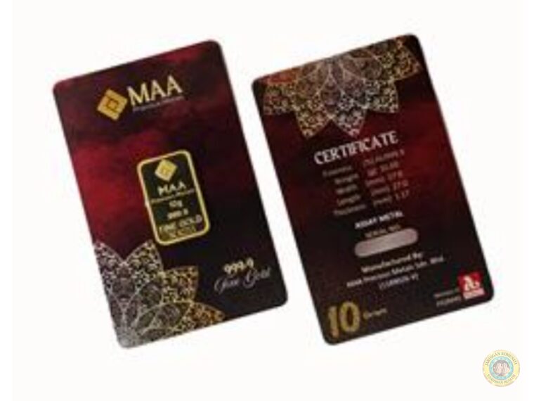 SOLID GOLD BAR 999.9 (10GM MAA)