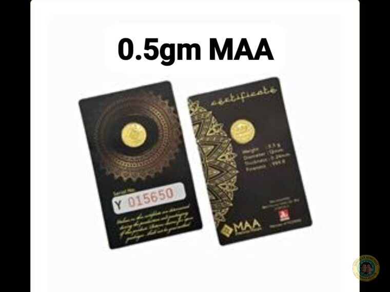 SOLID GOLD BAR 999.9 (0.5GM MAA)
