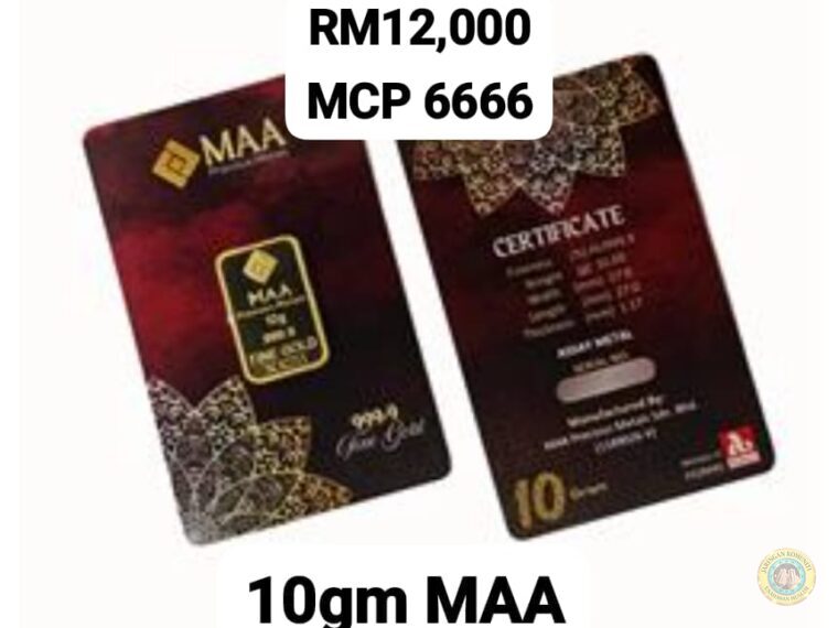 SOLID GOLD BAR 999.9 (10GM MAA)