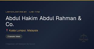 Abdul Hakim Abdul Rahman & Co.