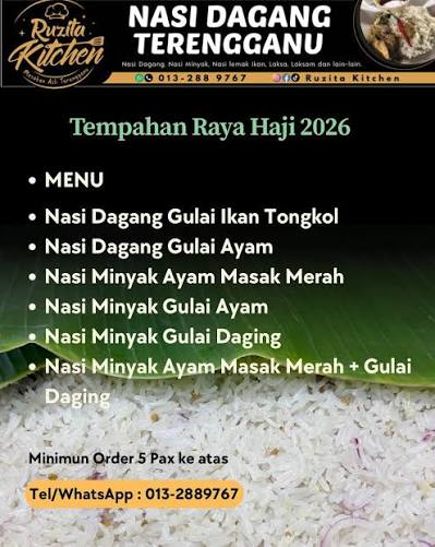 Ruzita Kitchen • Nasi Dagang TerengganuMalaysian Kajang, Selangor