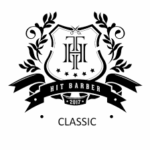 Logo Hit Barber Classic Kepala Batas