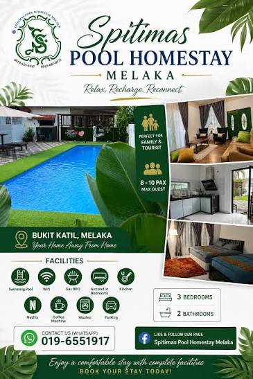 Spitimas Pool Homestay Melaka
